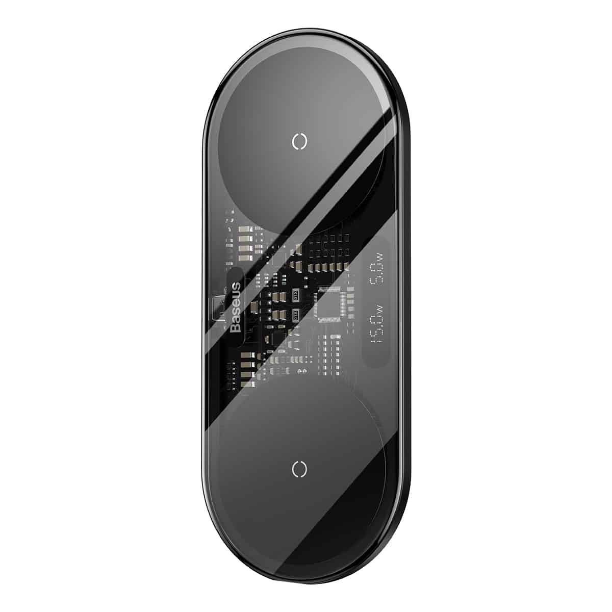 Baseus Digital LED Display 2in1 Wireless Charger 20W Black Universal Version (Include: USB For type-C 3A 1m Black) Baseus Digital LED Display 2in1 Wireless Charger 20W Black Universal Version (Include: USB For type-C 3A 1m Black)
